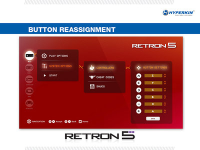 Interface de la RetroN 5.
