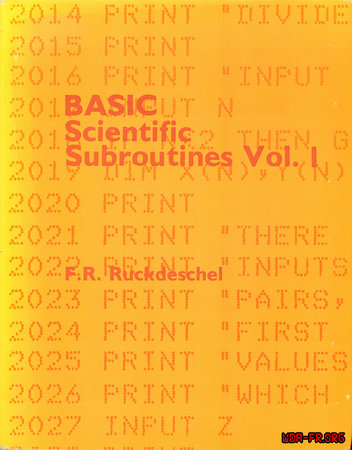 BASIC Scientific Subroutines Vol. 1