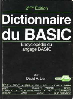 Le Dictionnaire du BASIC - 2ème Édition (recto)