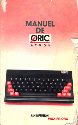 Manuel initial de l'Oric Atmos.