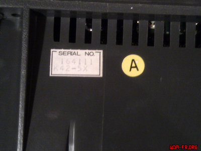 Moniteur Amstrad GT65 - Version A (Vignette "A" jaune. P/N : non renseigné encore...)