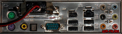 Bezel arrière de la carte mère ASUS A8V Deluxe - 2011.