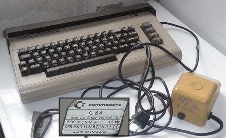 Ordinateur Commodore 64.