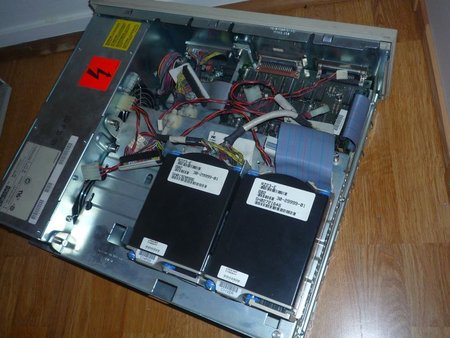 Vue du dessus avec les 2 HDD