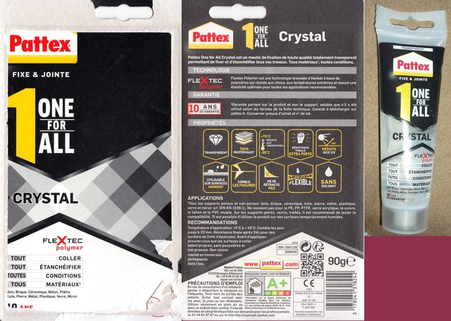 pattex oneforall crystal tube 90g