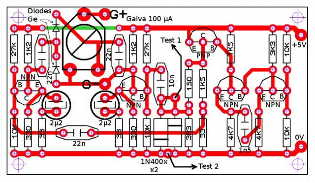 La map du PCB.