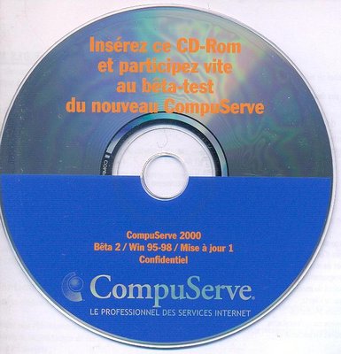CD Bêta-test &quot;CompuServe 2000&quot; - 1999 (?)