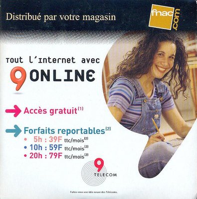 Kit de connexion 9Online - Novembre 2000 (recto)
