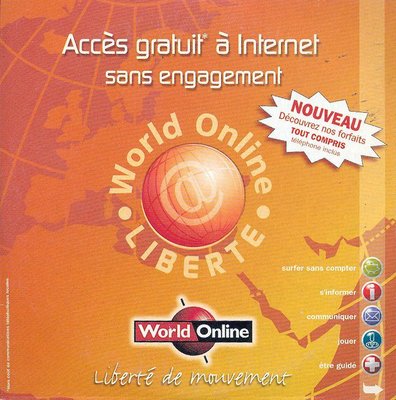 World_Online_3_r.jpg (142.28 Kio) Vu 7056 fois Kit de connexion World Online "Forfait tout compris" (1999/2000 ?) - recto