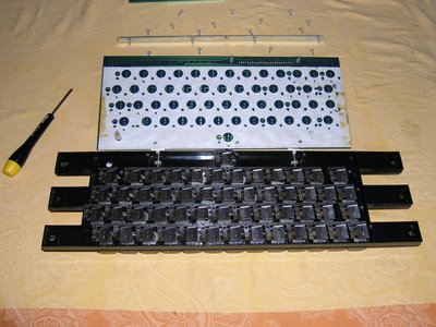 Clavier démonté