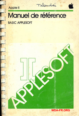 BASIC APPLESOFT Manuel de référence